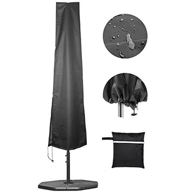 Umbrella Covers,Patio Waterproof Market Parasol Covers with Zipper for 7ft to 11ft Outdoor Umbrellas Large 